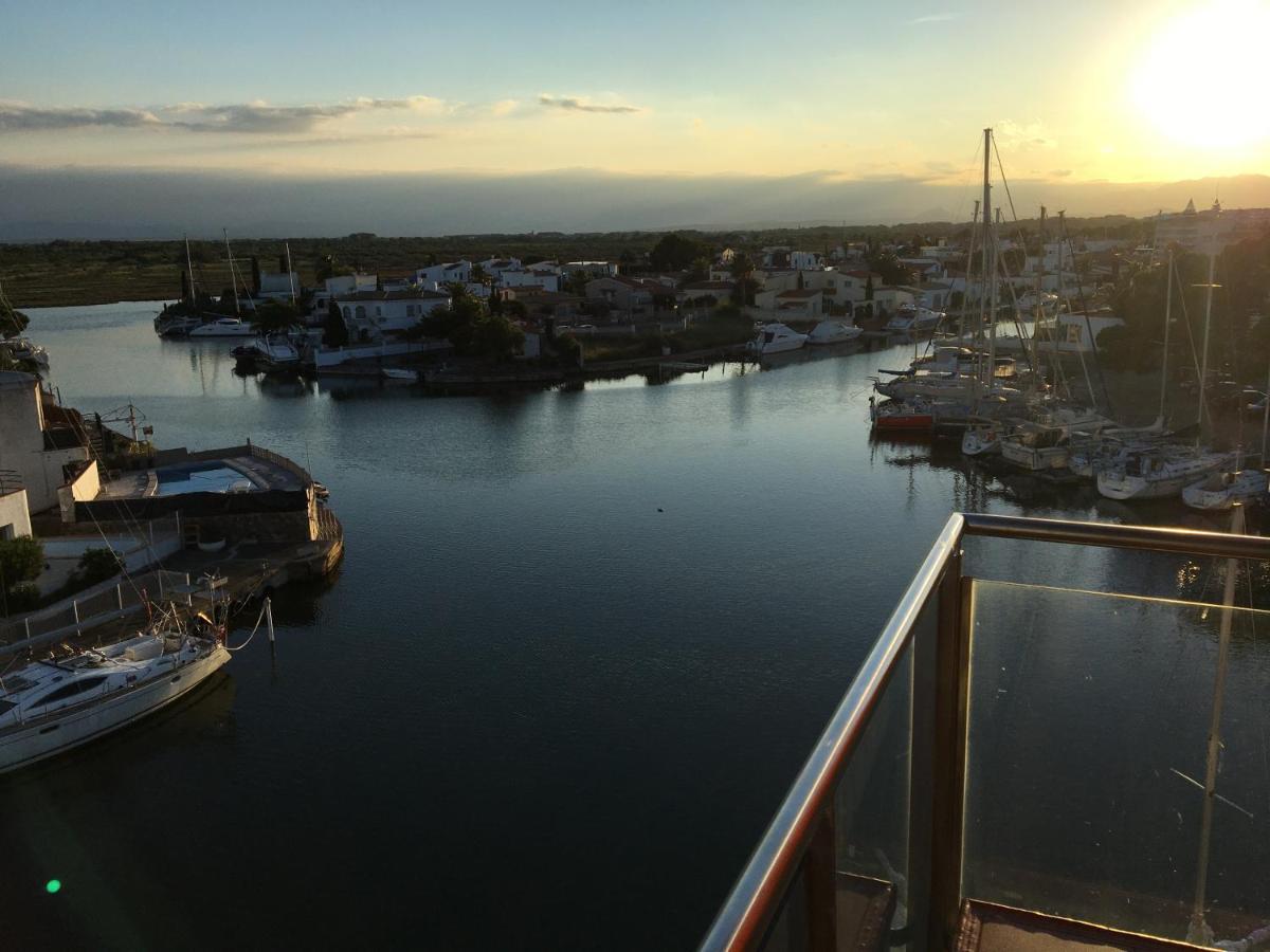 Vue Panoramique Sur La Mediterrannee, Appartement Sur Canal & Proche Plage Roses Kültér fotó